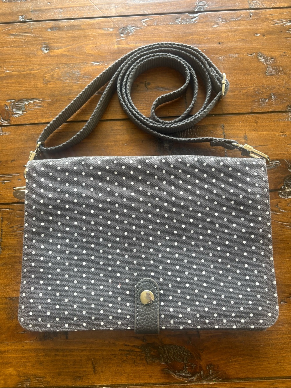 Thirty one Polka Dot Crossbody Bag - charcoal grey